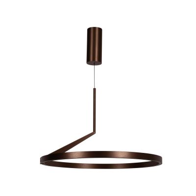 Lucide APPLAUSE - Pendant light - Ø 60 cm - LED Dim. - CCT - 1x32W 2700K/4000K - Hand Wave Sensor - Coffee - Premium